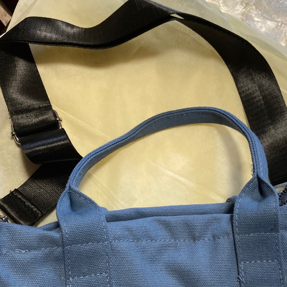 Marc Jacobs blue shadow cotton The Canvas Tote Bag - Picture 4 of 4